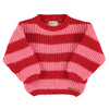 Red & pink stripes sweater by Piupiuchick