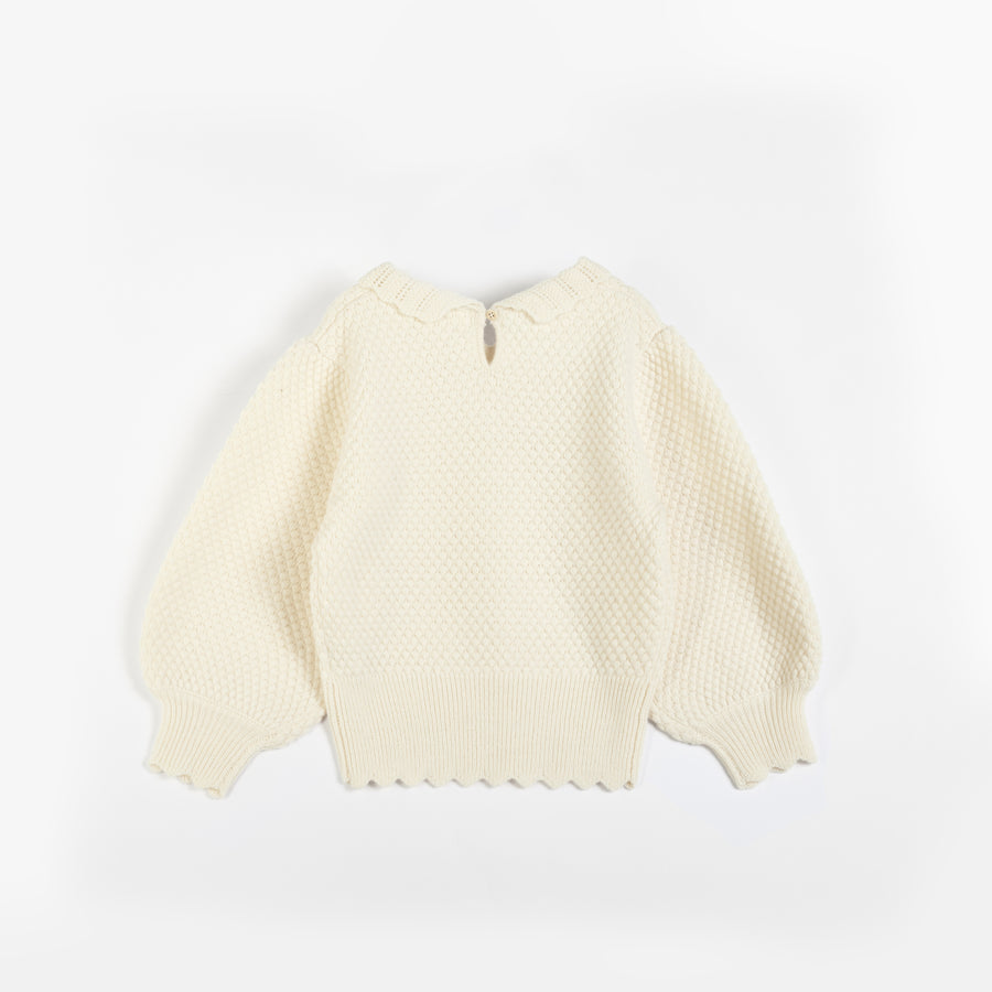 Angela white sweater by C'era Una Volta