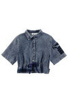 Pocket sleeve blue stone wash shirt by Loud