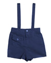 Suspender blue shorts by Belati