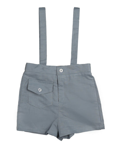 Suspender light blue shorts by Belati