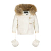 Natural fur white coat by Scotch Bonnet