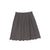 Wool scallop pleated charcoal skirt by Bace