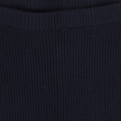 Textured knit detail navy collar sweater set by Bamboo