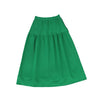 Waisted green denim maxi skirt by Bamboo