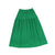 Waisted green denim maxi skirt by Bamboo