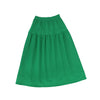 Waisted green denim maxi skirt by Bamboo