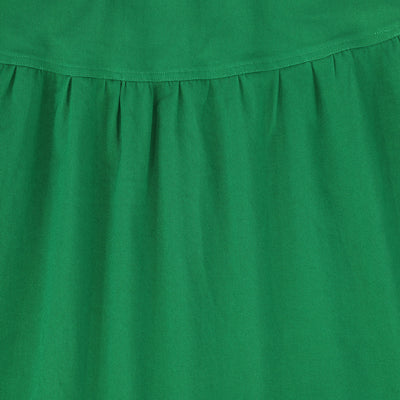 Waisted green denim maxi skirt by Bamboo