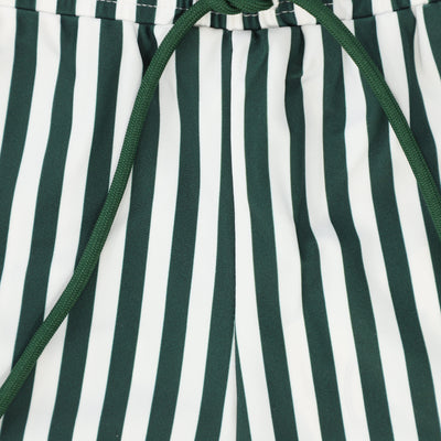 Striped green swim shorts by TWC