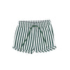 Striped green swim shorts by TWC