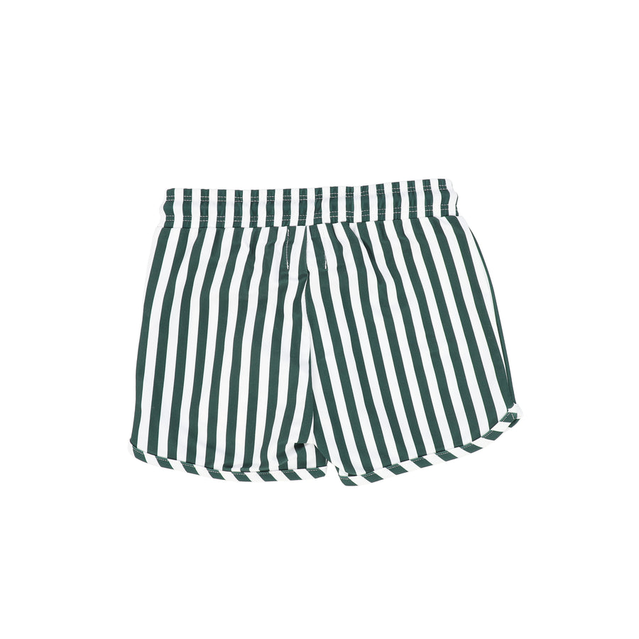 Striped green swim shorts by TWC