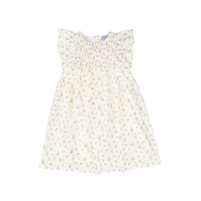 Smocked floral print dress by Bace