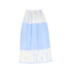 Crinkle light blue tie dye maxi skirt by Valentina