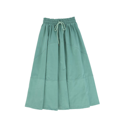 Seam detail green maxi skirt by Valentina