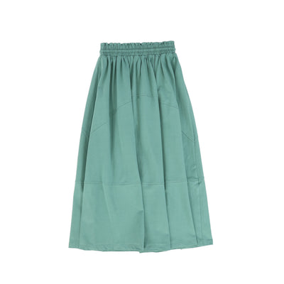 Seam detail green maxi skirt by Valentina