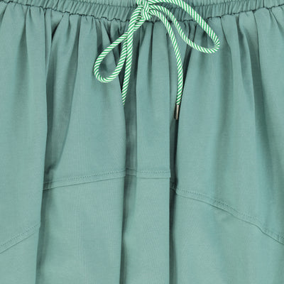 Seam detail green maxi skirt by Valentina