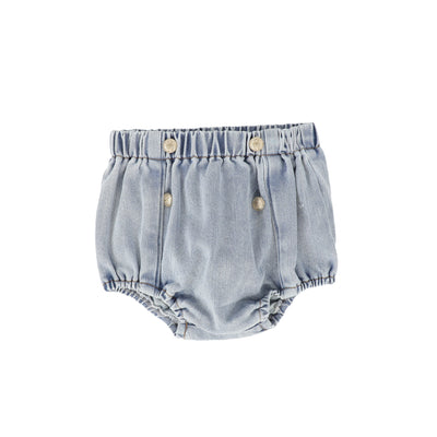 Button denim bloomers by Bace