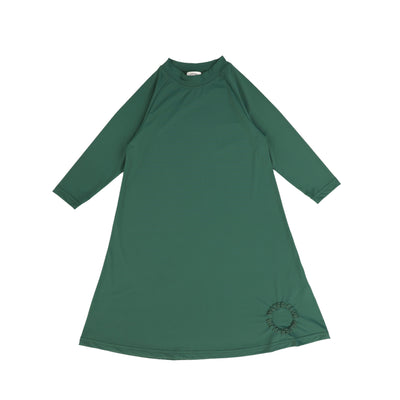 Seamed green swim dress by TWC