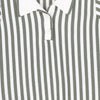 Striped collar sage sweater by Le Bourdon