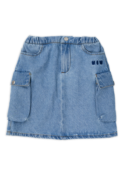 Cargo denim skirt by Wander & Wonder