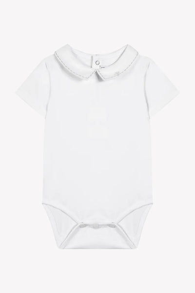 Collared grey stitch onesie by Tartine Et Chocolat