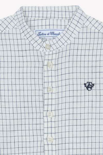 Marine check shirt by Tartine Et Chocolat