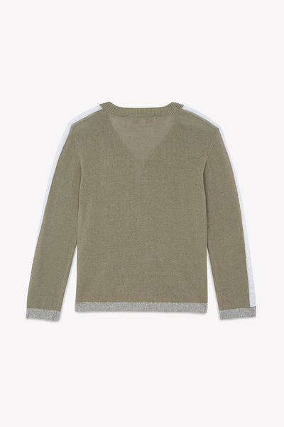 Khaki V-neck cardigan by Tartine Et Chocolat