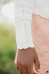 Pointelle white cardigan by Tartine Et Chocolat