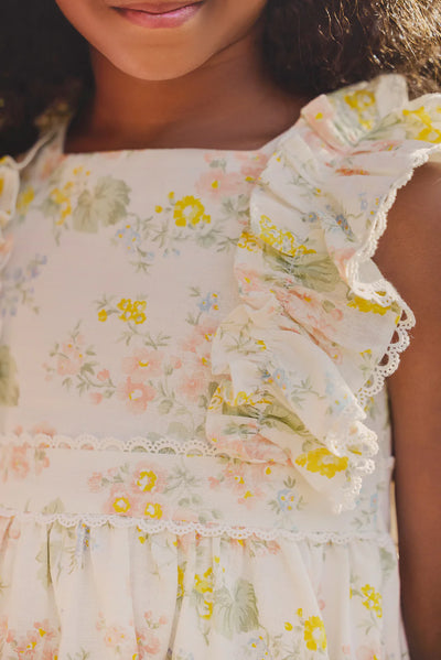 Floral linen dress by Tartine Et Chocolat