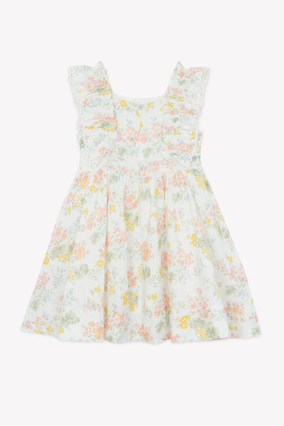 Floral linen dress by Tartine Et Chocolat