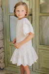 Eyelet flower white dress by Tartine Et Chocolat