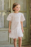 Eyelet flower white dress by Tartine Et Chocolat