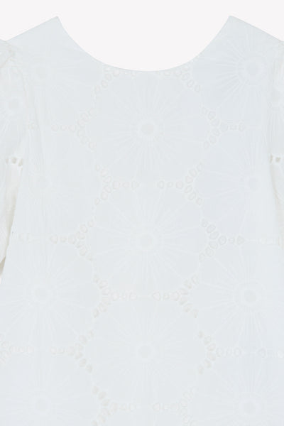 Eyelet flower white dress by Tartine Et Chocolat