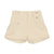 Button cream pull on shorts by Coco Blanc