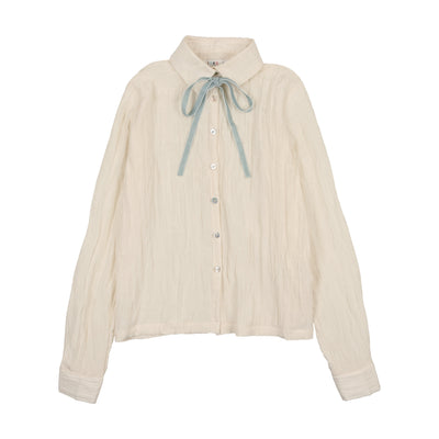 Bow tie blouse by Coco Blanc