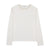 Crew neck white with tan tee by Coco Blanc