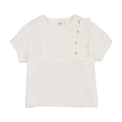 Ruffle white blouse by Coco Blanc