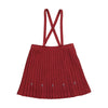 Pleated red jumper by Coco Blanc