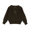 Chunky crest knit olive sweater by Lil Leggs