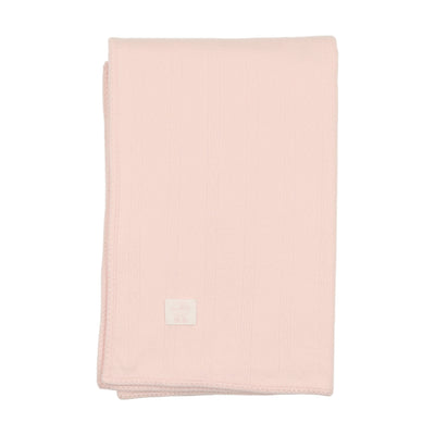 Carriage pink pointelle blanket by Bee & Dee