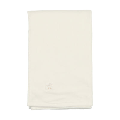 Carriage ivory pointelle blanket by Bee & Dee