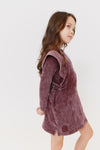 Acid wash burgundy dress by Crew Kids