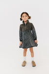 Denim black zip dress by Crew Kids