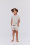 Utility stone shorts by Crew Kids