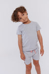 Cotton grey shorts by Crew Kids