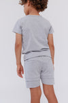 Cotton grey shorts by Crew Kids