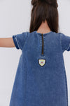 Patch stitch dress by Crew Kids