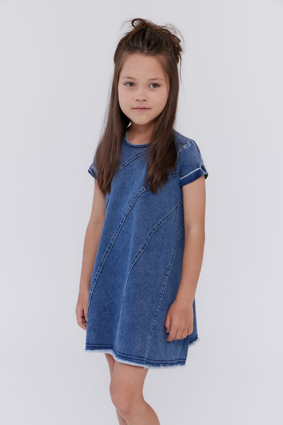 Patch stitch dress by Crew Kids