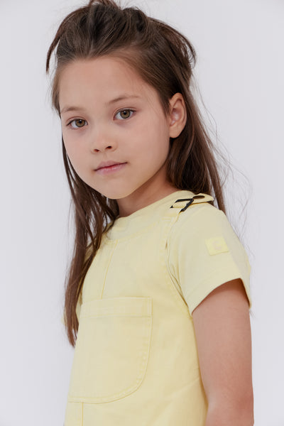 Jean wash yellow jumper by Crew Kids