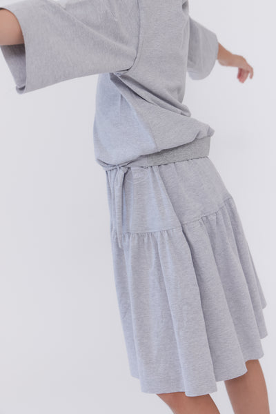 Cotton grey skirt by Crew Kids